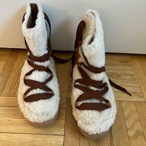 See by Chloé Women's Charlee Shearling Ankle Boots